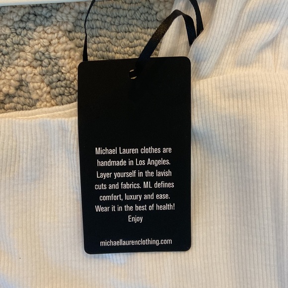 Micheal Lauren White Tank. Size Small. - Picture 2 of 4
